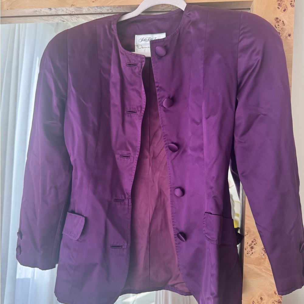 Oscar de la Renta Elegant Purple Women's Jacket